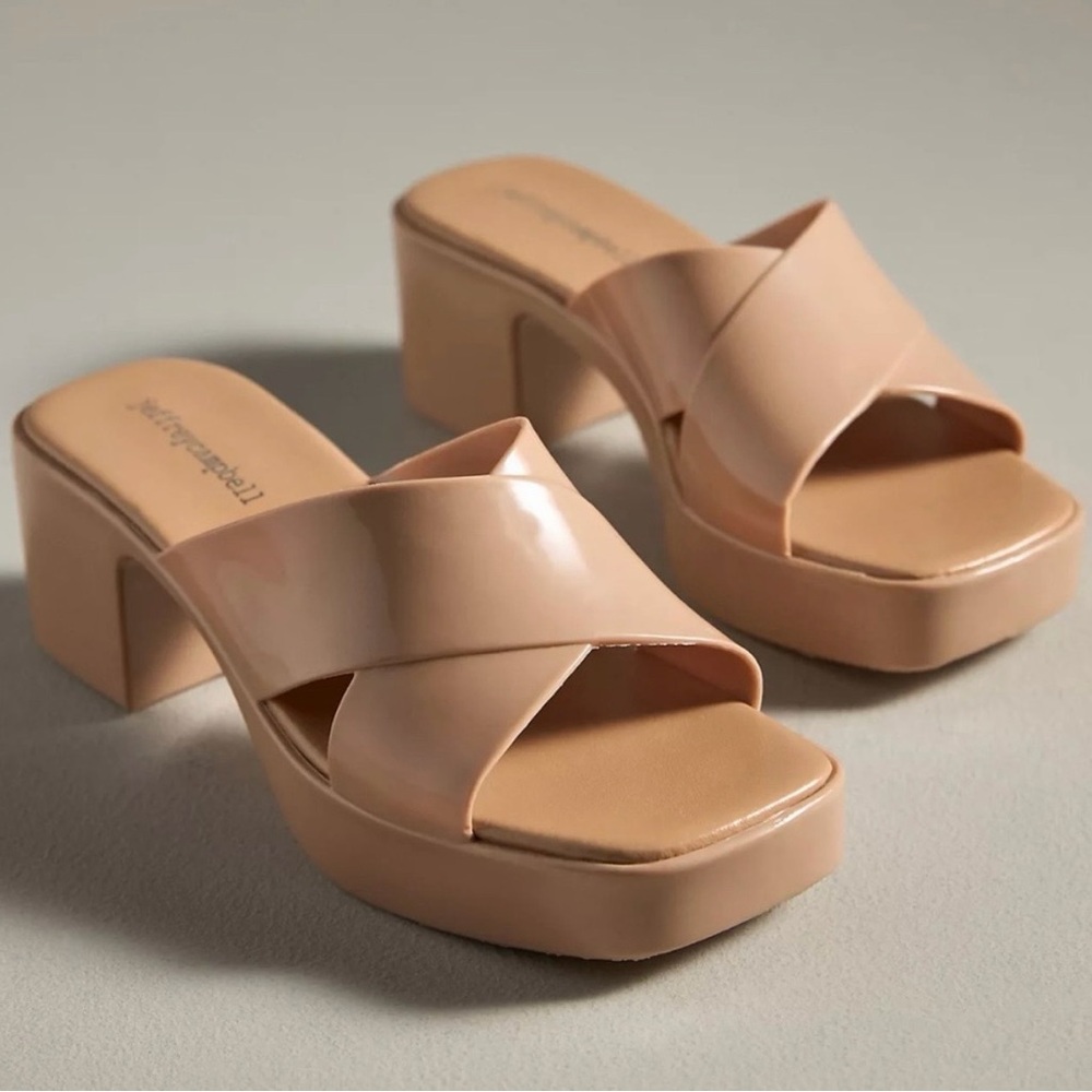 Jeffrey Campbell Tan Block Heel